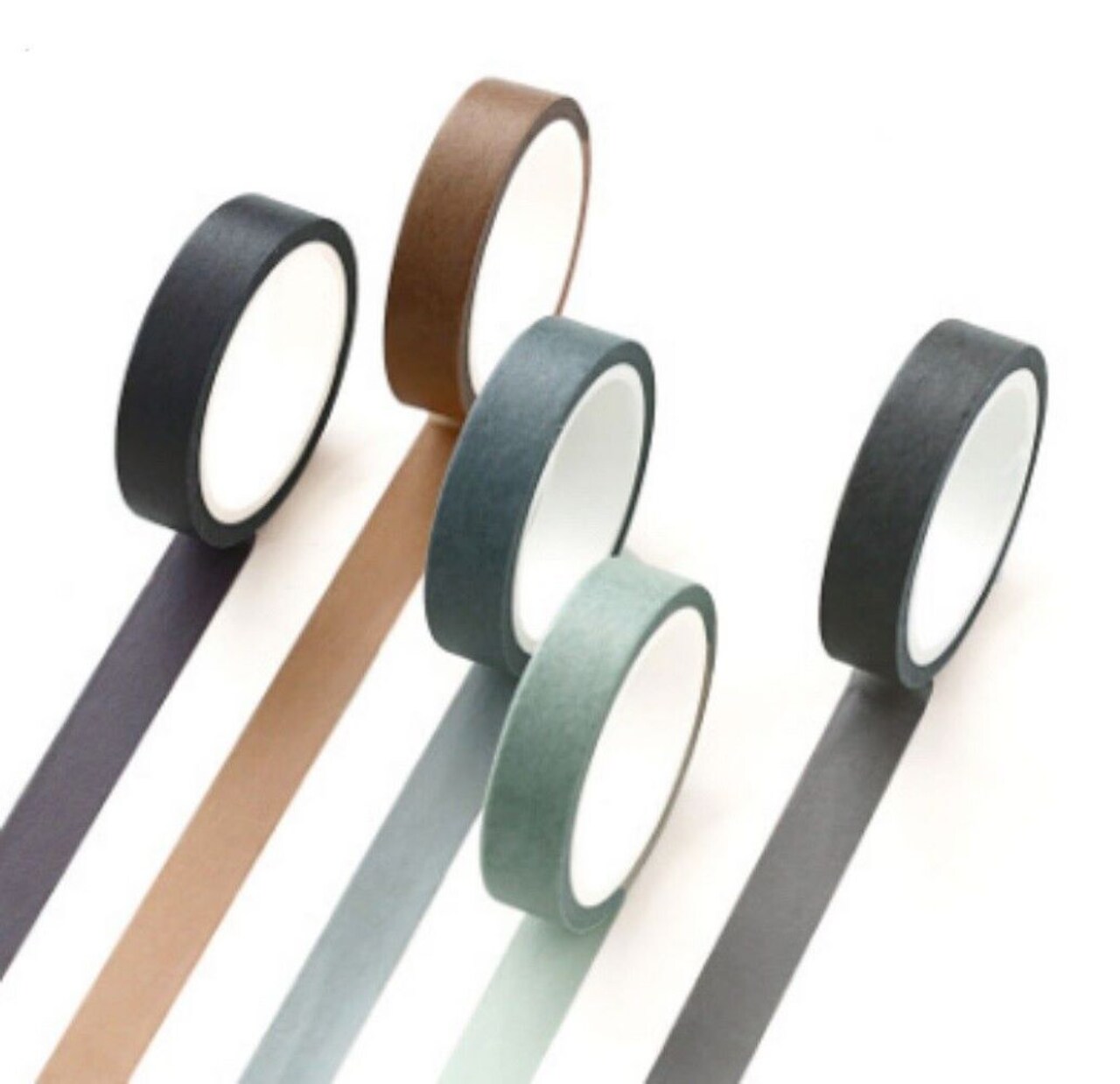 Kitcheniva 5 Writable Rolls Paper Washi Masking Tape DIY Scrapbooking